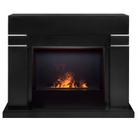 Электрокамин RealFlame Lindelse 26 BLM с очагом 3D Cassette 630 Black Panel